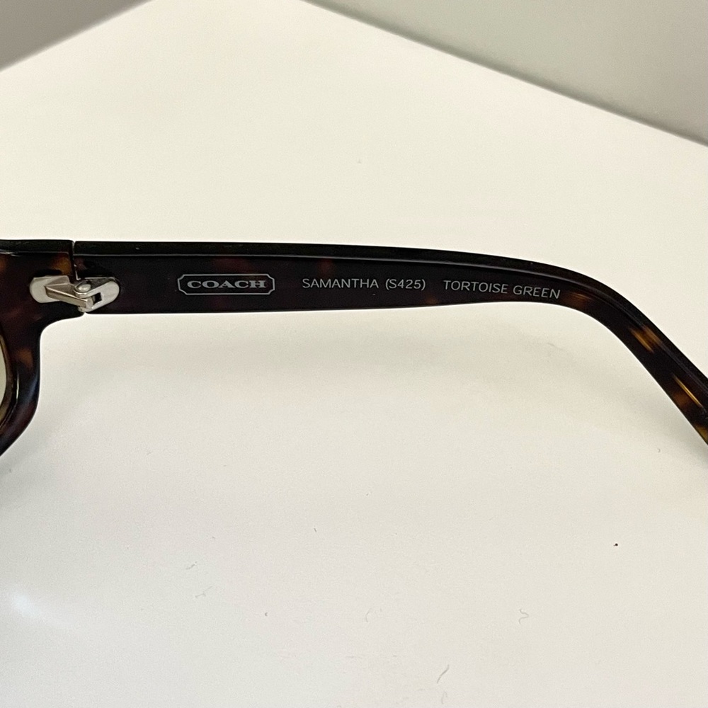 Coach Samantha S425 Tortoise Green Sunglasses - Picture 7 of 11